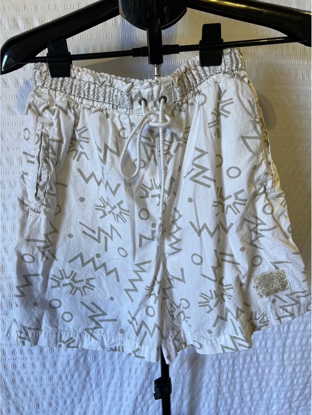 Van Grack Vintage Patterned Cotton Shorts – Size S